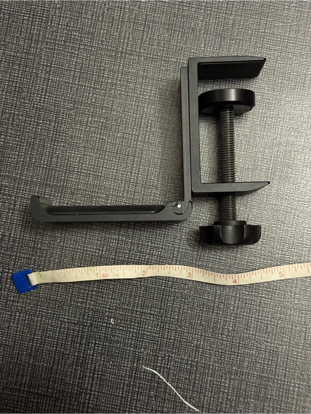 Moko Black Clamp-On Under-Shelf Headphone Hook
